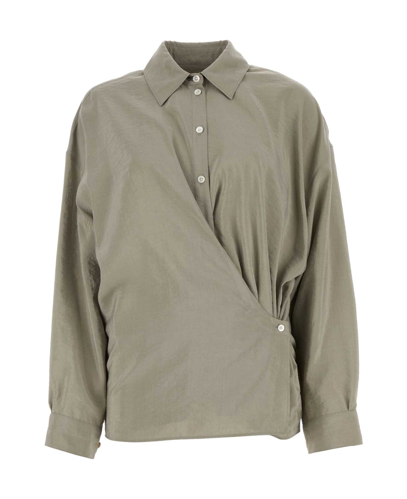 Lemaire Grey Silk Blend Shirt - LIGMISGRE