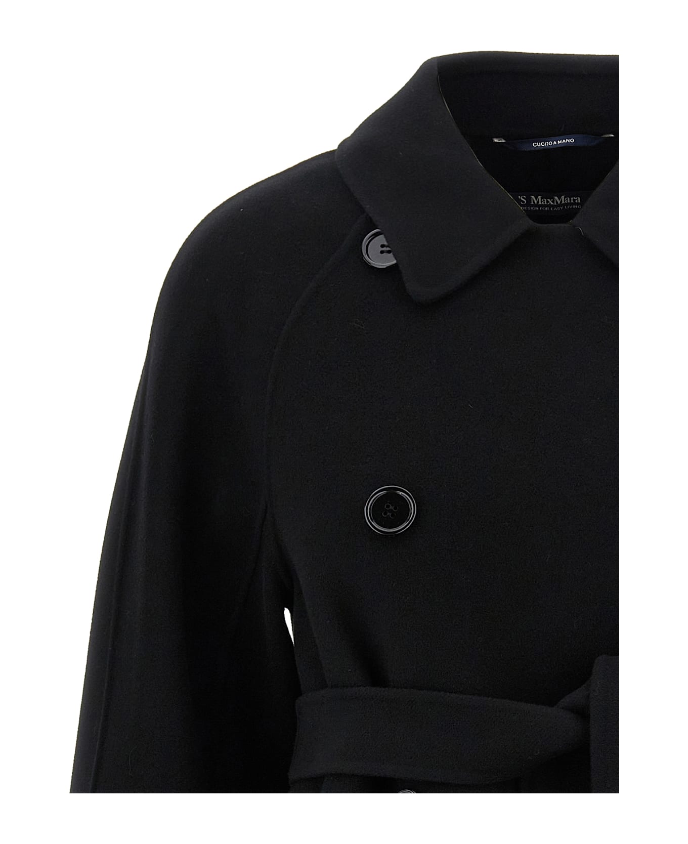 
S Max Mara 
louis
 Short Coat - Black  