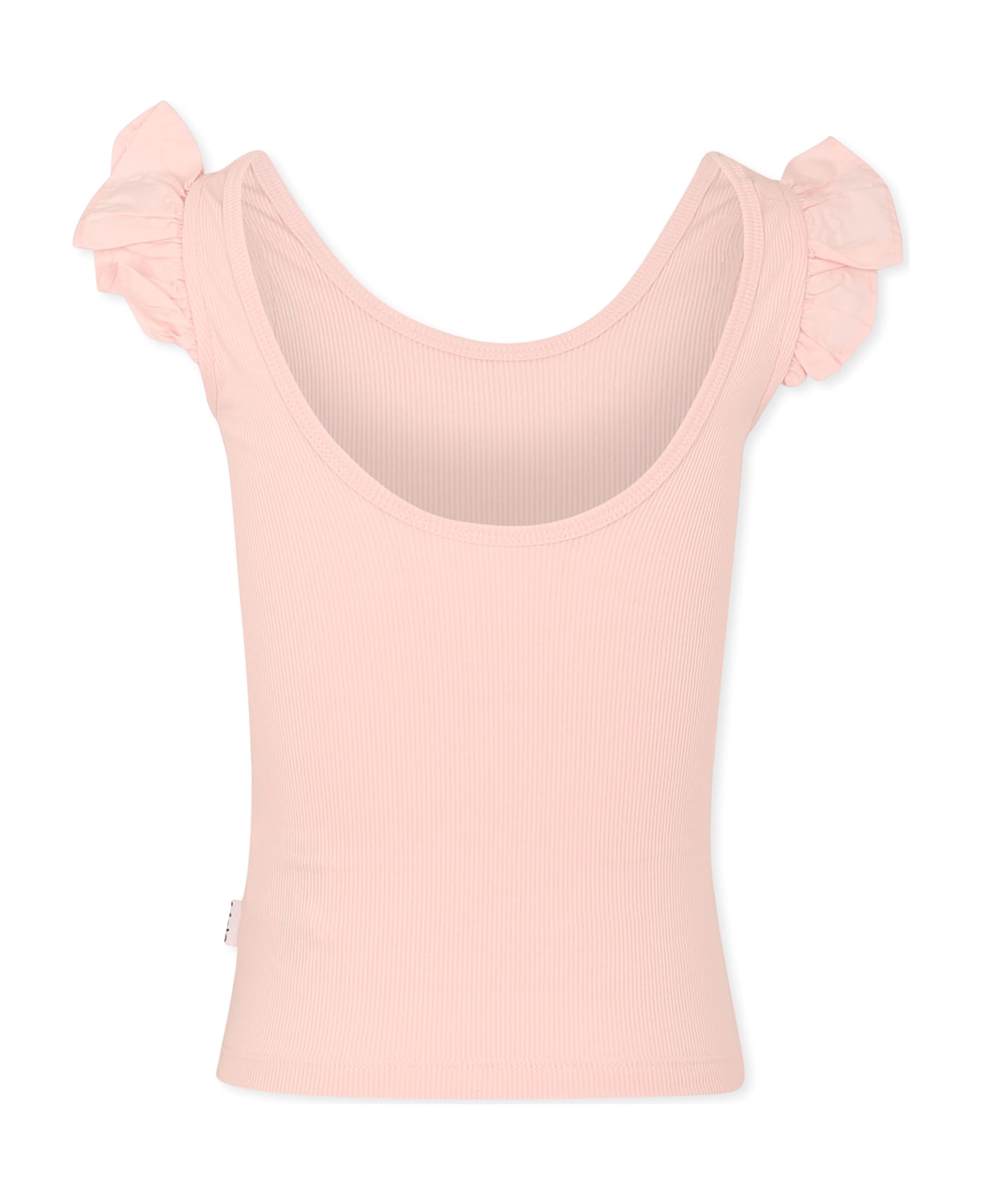 Molo Pink Tank Top For Girl - Pink