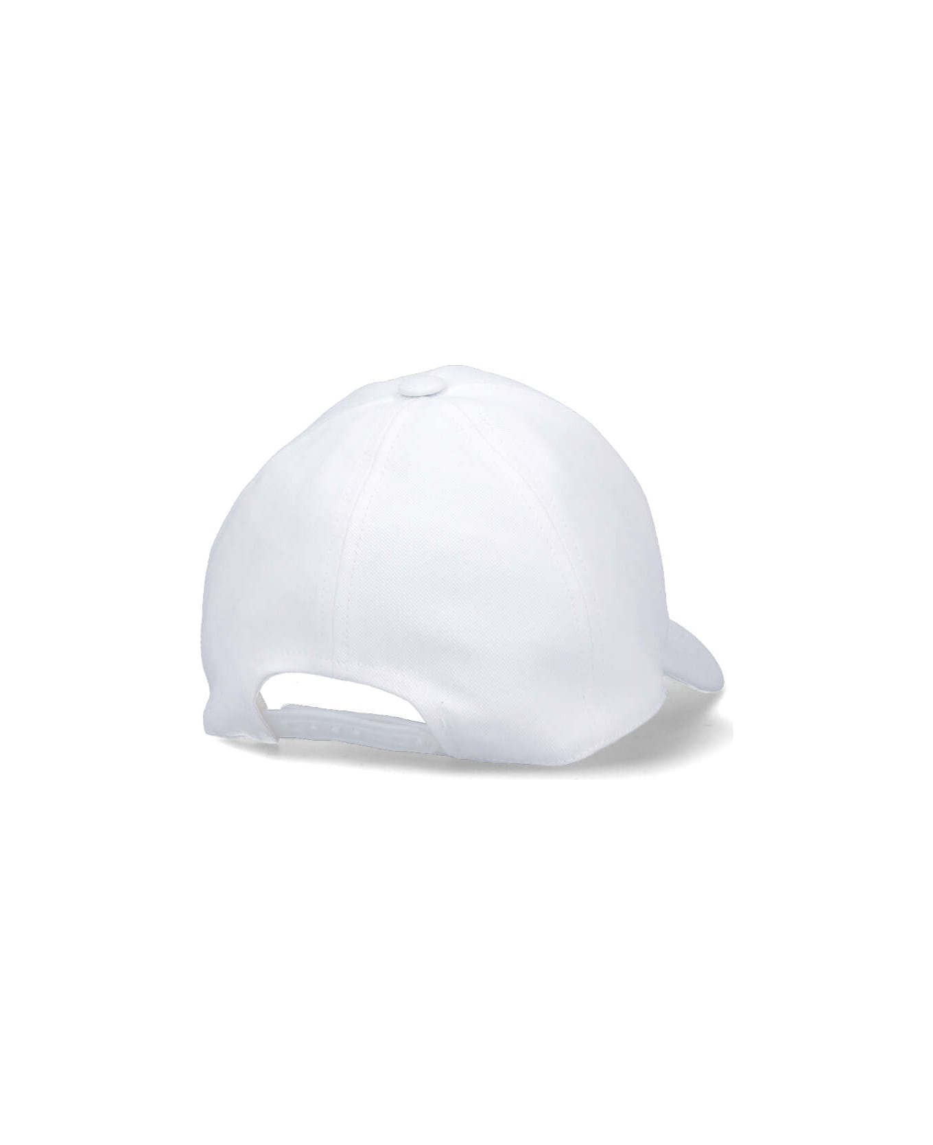 Courrèges Logo Baseball Cap - White 帽子