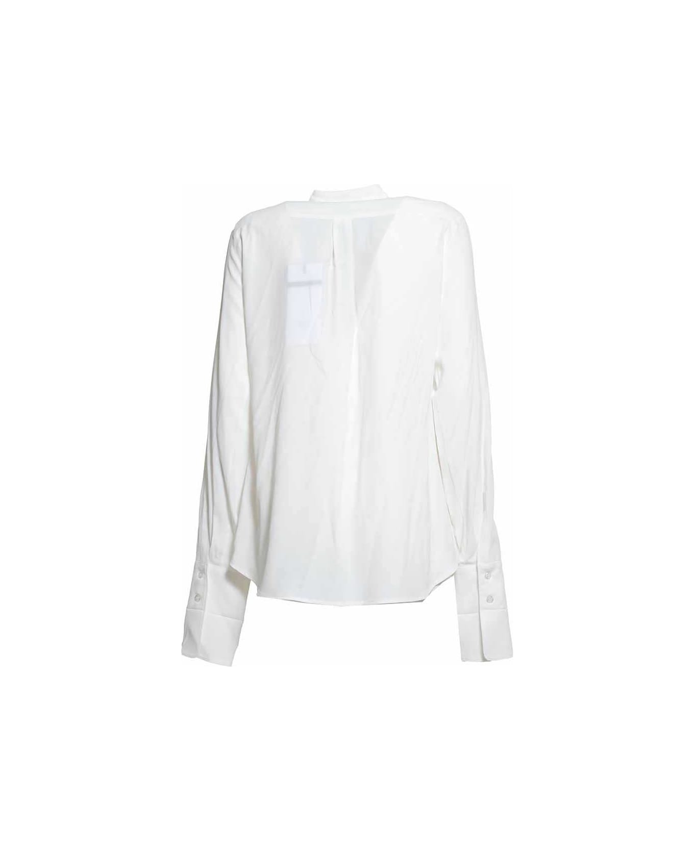 SportMax Buttoned Long-sleeved Shirt - Bianco シャツ