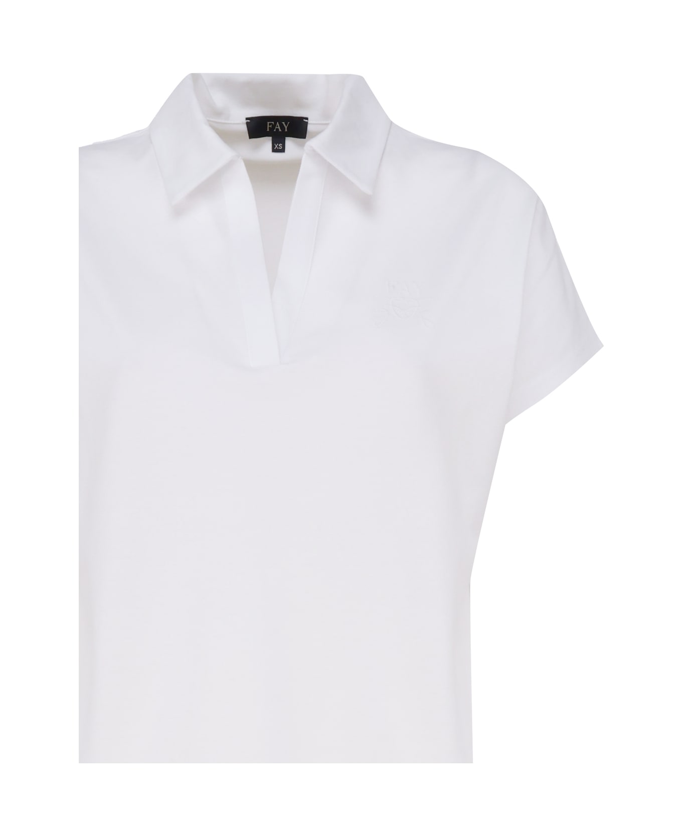 Fay Short Sleeve Polo Shirt - Bianco ポロシャツ