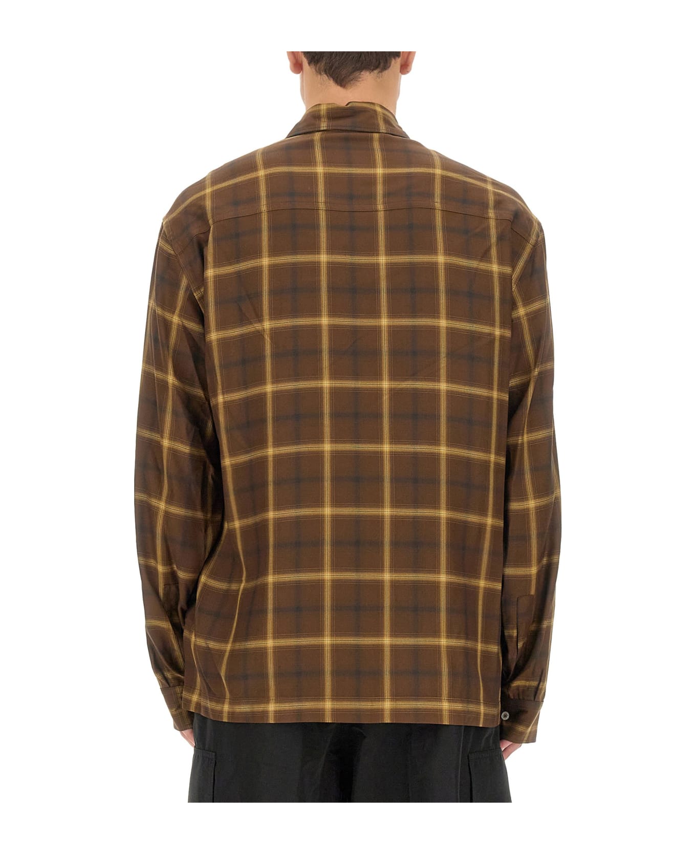 Palm Angels Checked Shirt - Brown