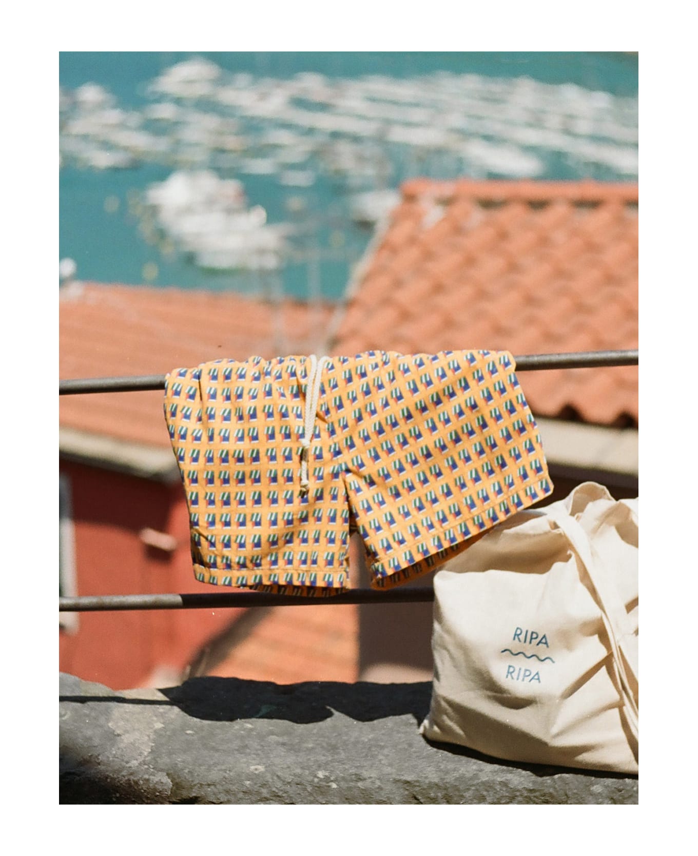 Ripa Ripa Finestre Sul Mare Swim Shorts - Yellow