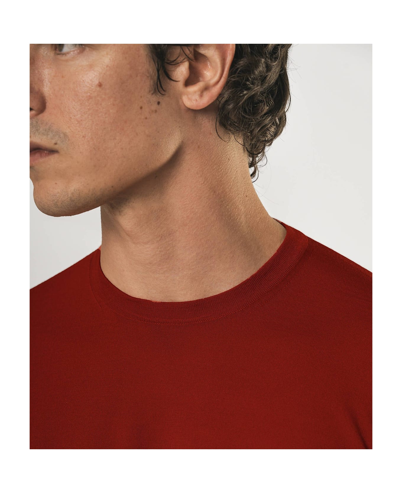 Larusmiani Crewneck Roquebrune T-Shirt - Red