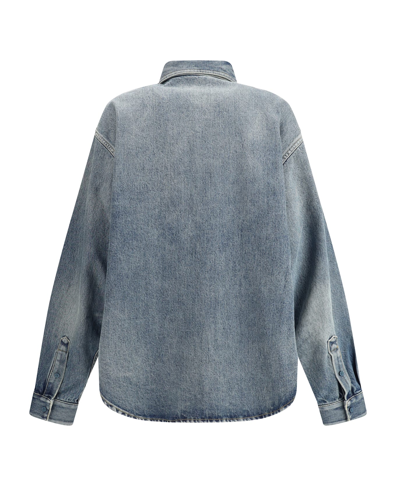 Balenciaga Oversized Shirt - BLUE