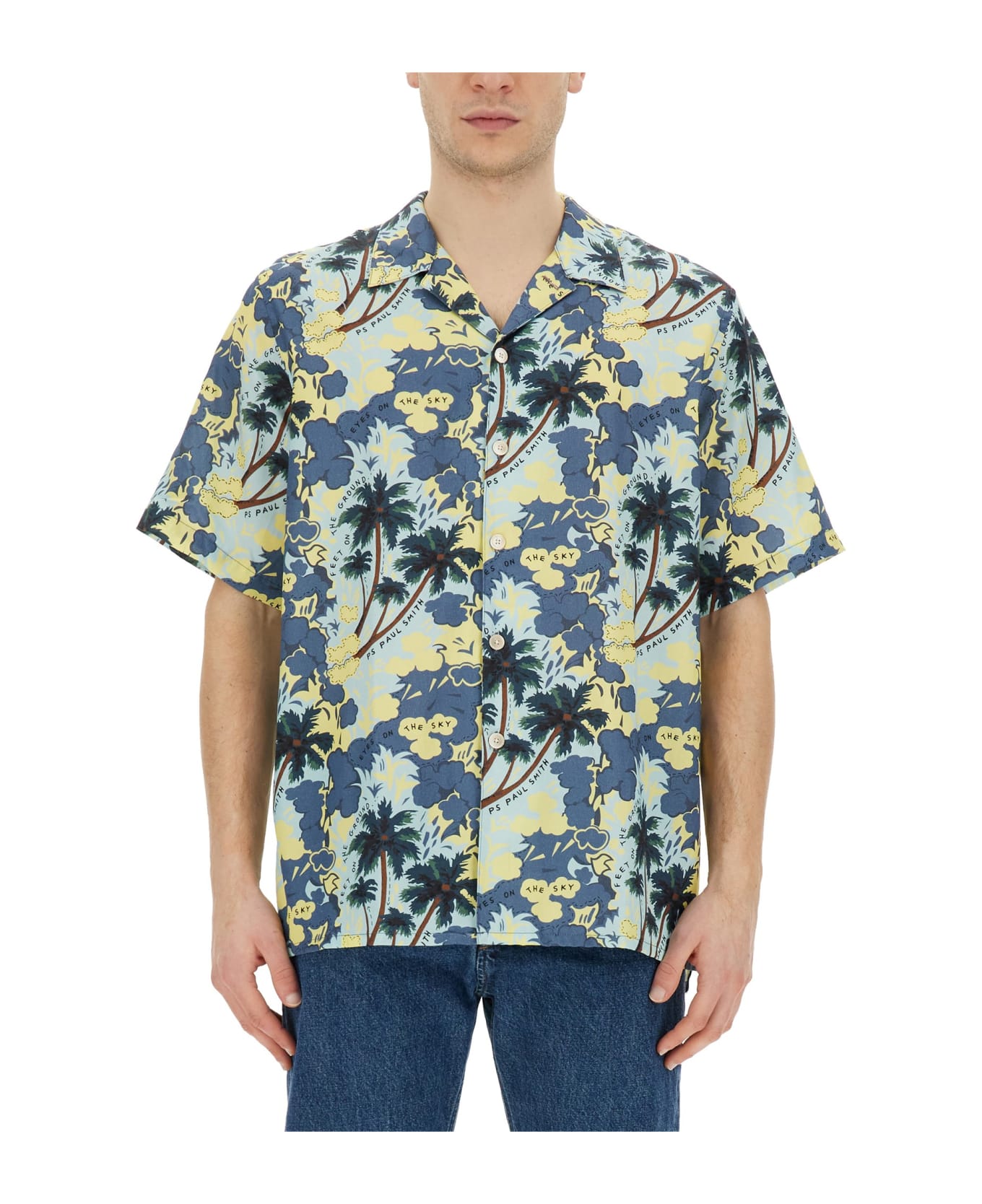 PS by Paul Smith Printed Shirt - Celeste