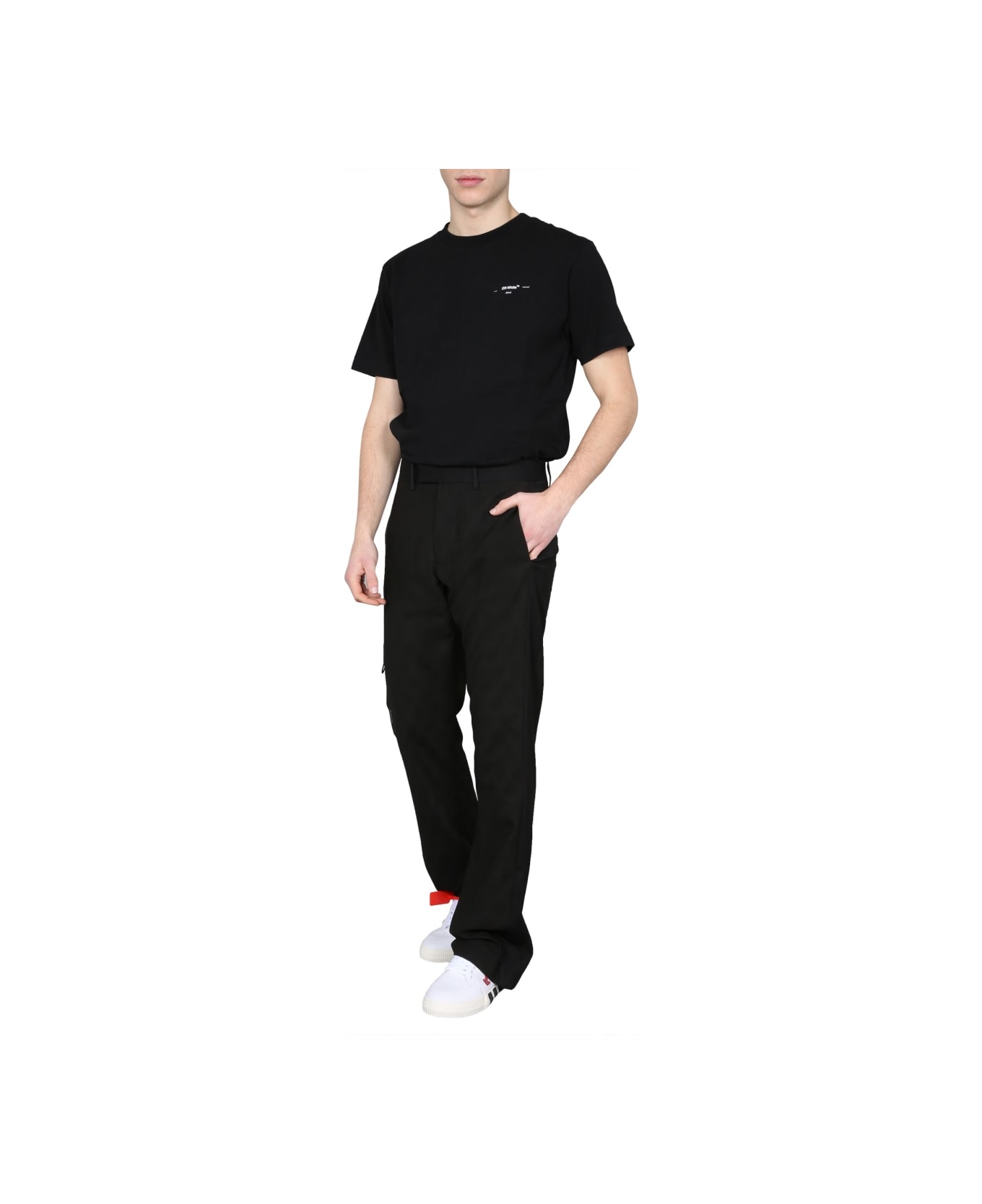 Off-White "low Fit" Trousers - BLACK