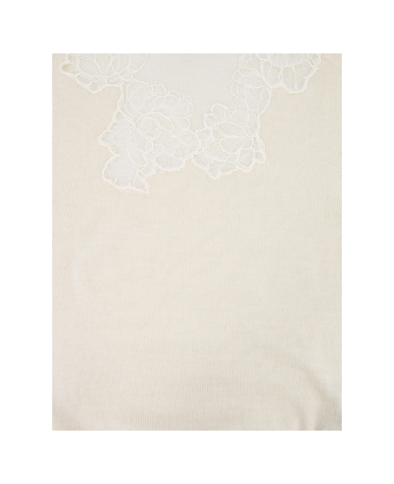 Ermanno Scervino Top - SNOW WHITE/OFF WHITE