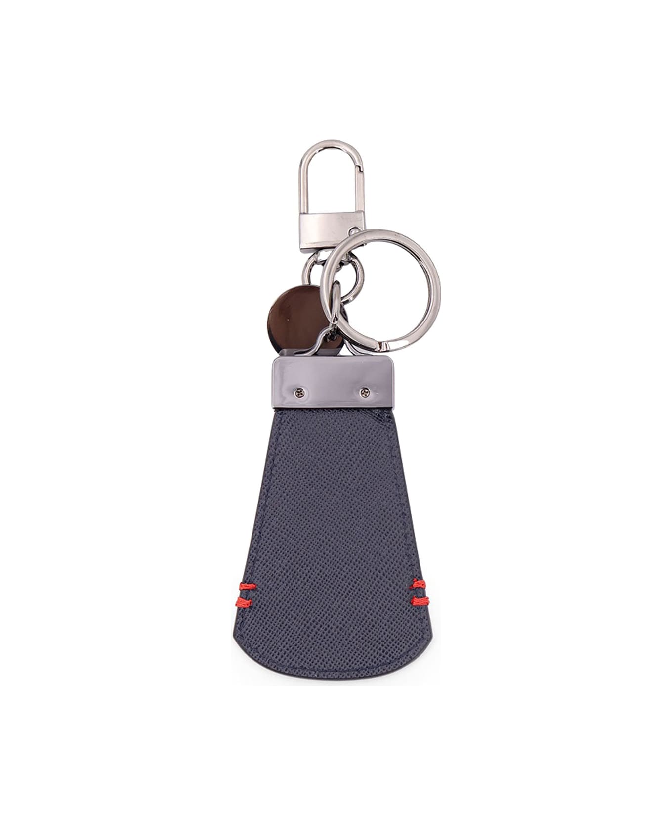 Kiton Leather Key Ring - Blue
