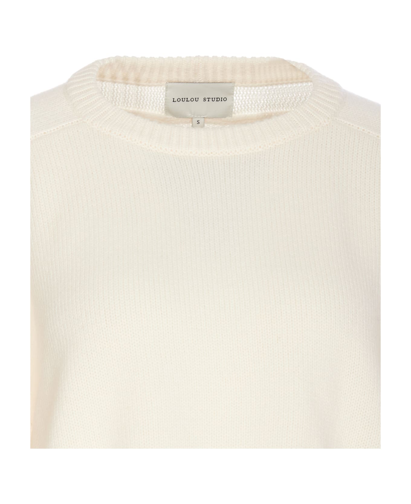 Loulou Studio Bruzzi Sweater - White