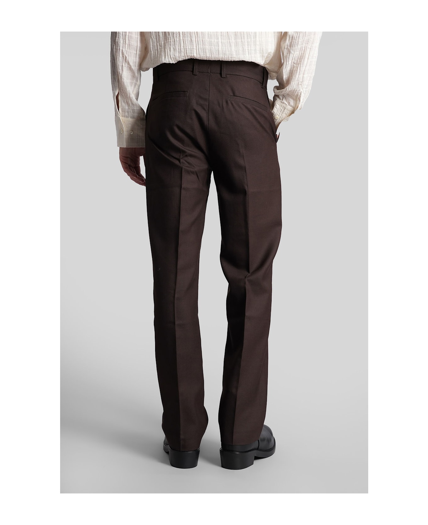 Séfr Mike Pants In Brown Polyester - brown