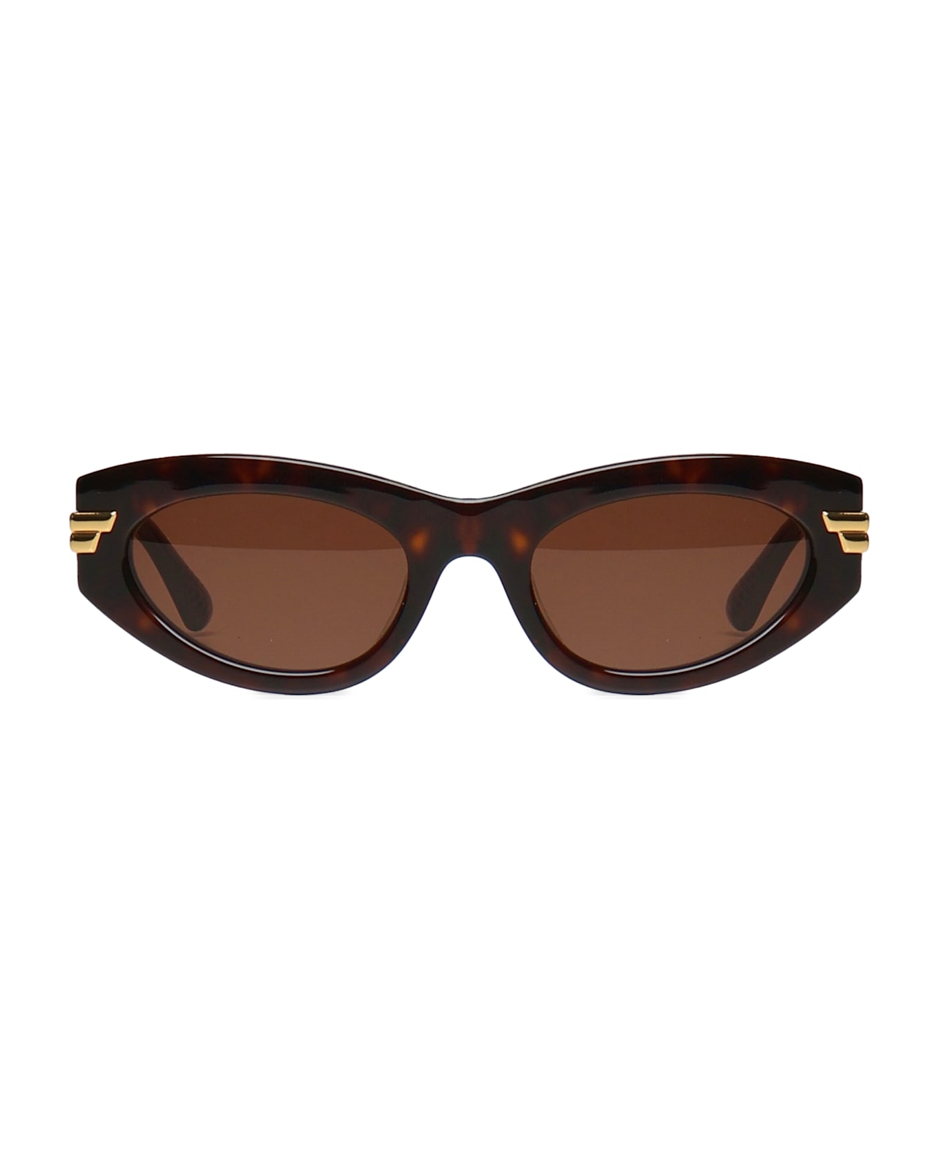 Bottega Veneta Classic Cat Eye Sunglasses - HAVANA-HAVANA-GREY