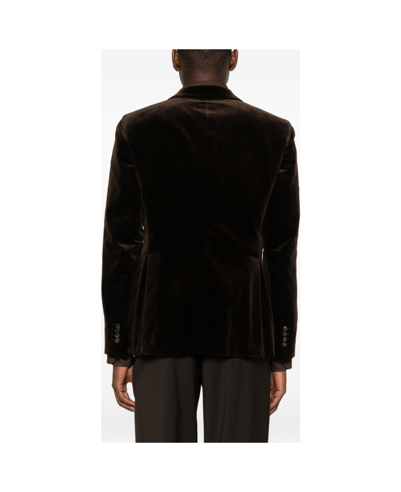 Emporio Armani Cotton Single-breasted Jacket - Grey