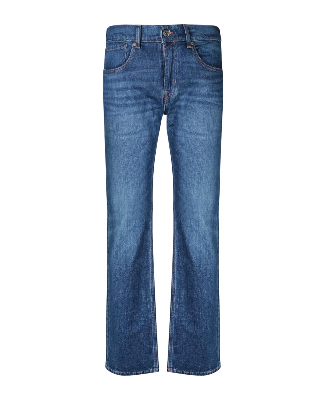 7 For All Mankind The Straight Exchange Blue Jeans - Blue