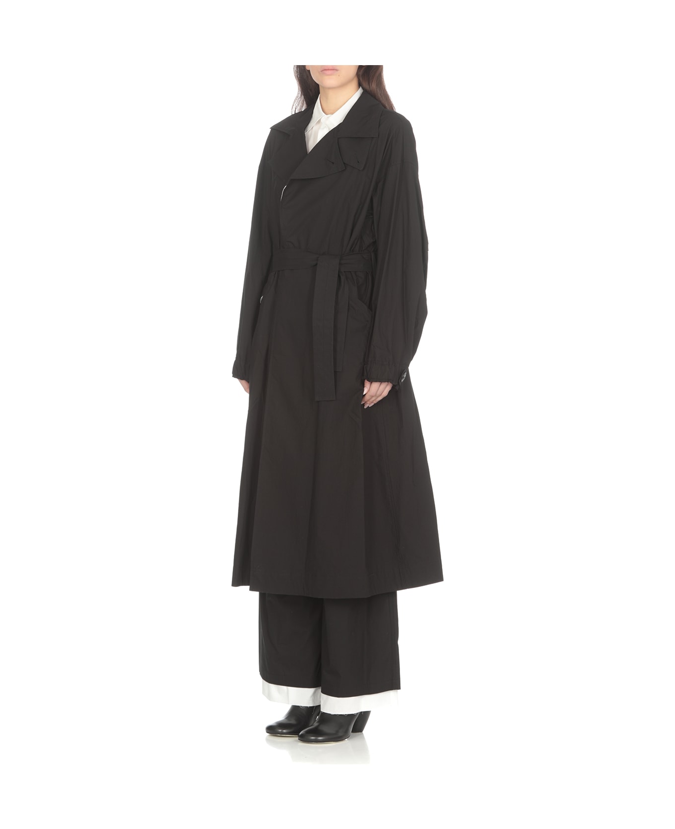 Yohji Yamamoto Cotton Coat - Black