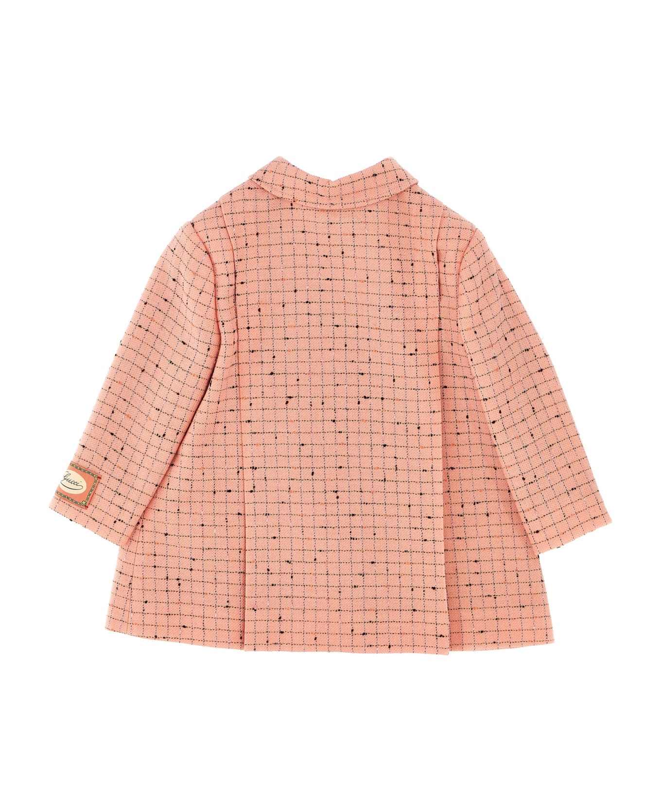 Gucci Damier Wool Coat - Pink