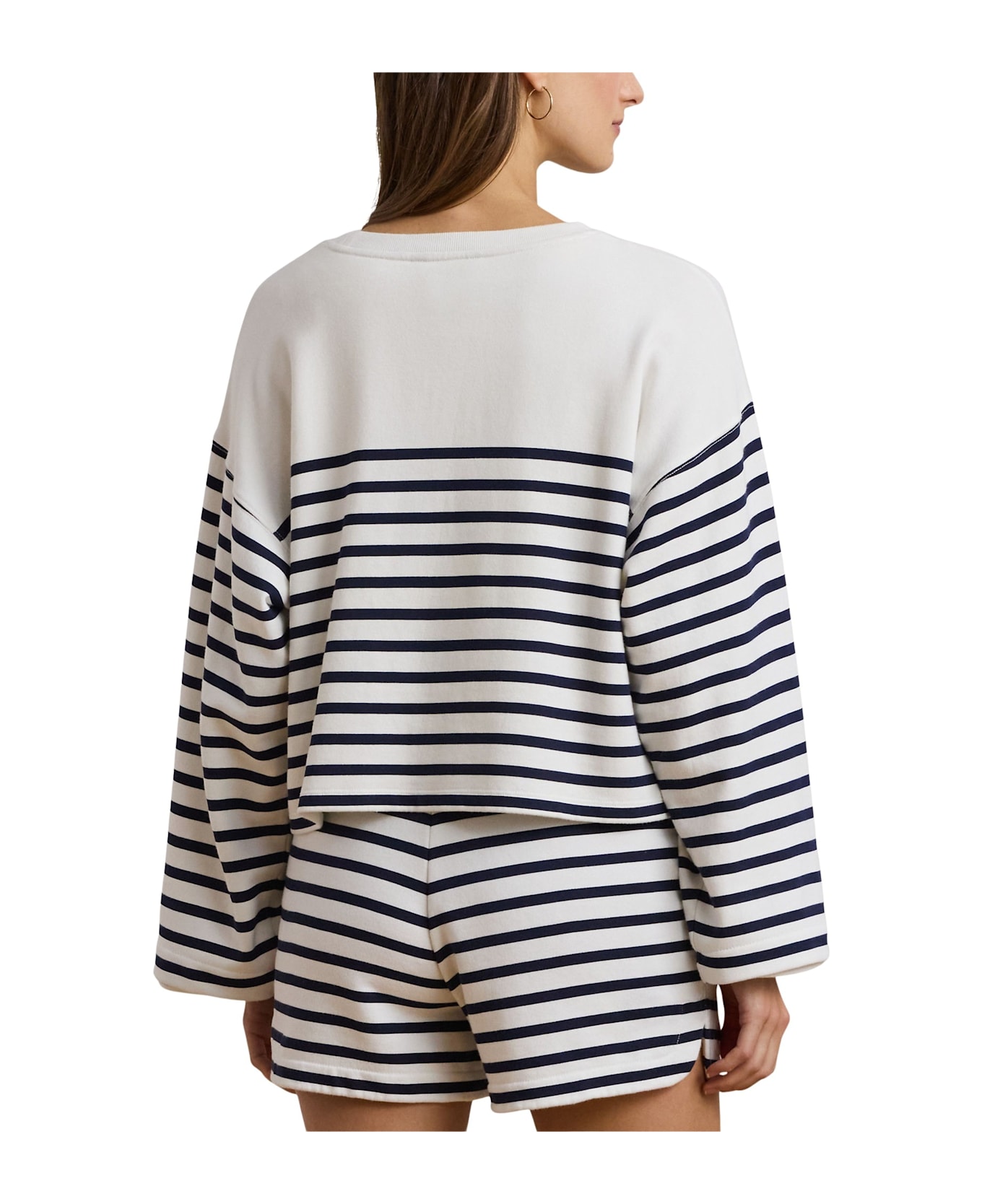 Polo Ralph Lauren Jamarie Long Sleeve Sweatshirt - White/blue