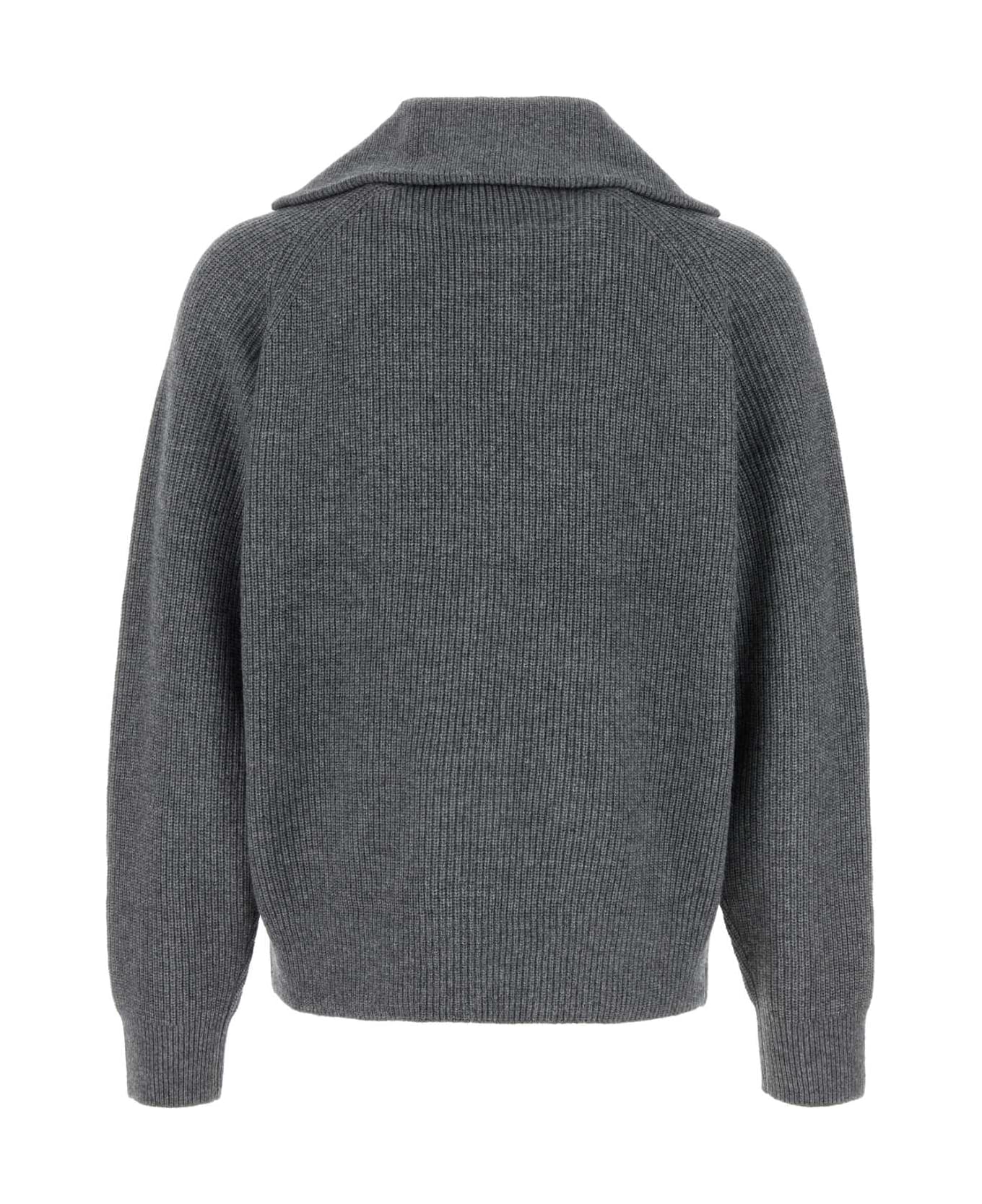 Maison Kitsuné Dark Grey Wool Blend Sweater - MEDIUMGREYMELANGE