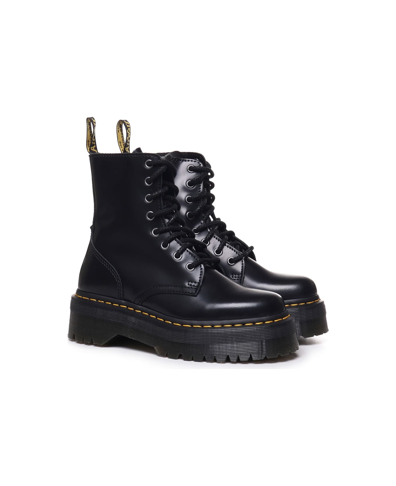 Dr. Martens Jadon Leather Platform Boots - Black