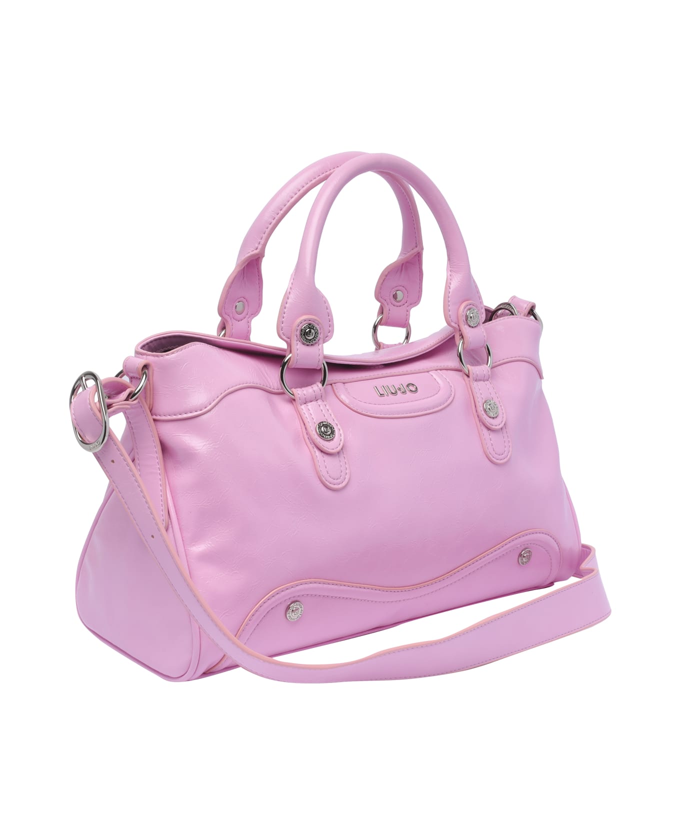 Liu-Jo Logo Satchel Bag - Pink