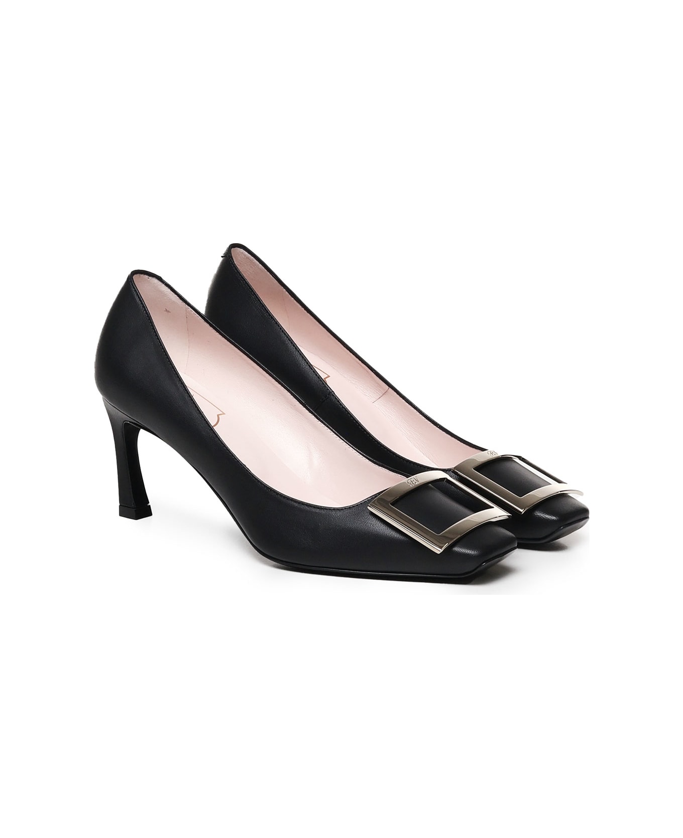 Roger Vivier Trompette Pumps In Leather - Black