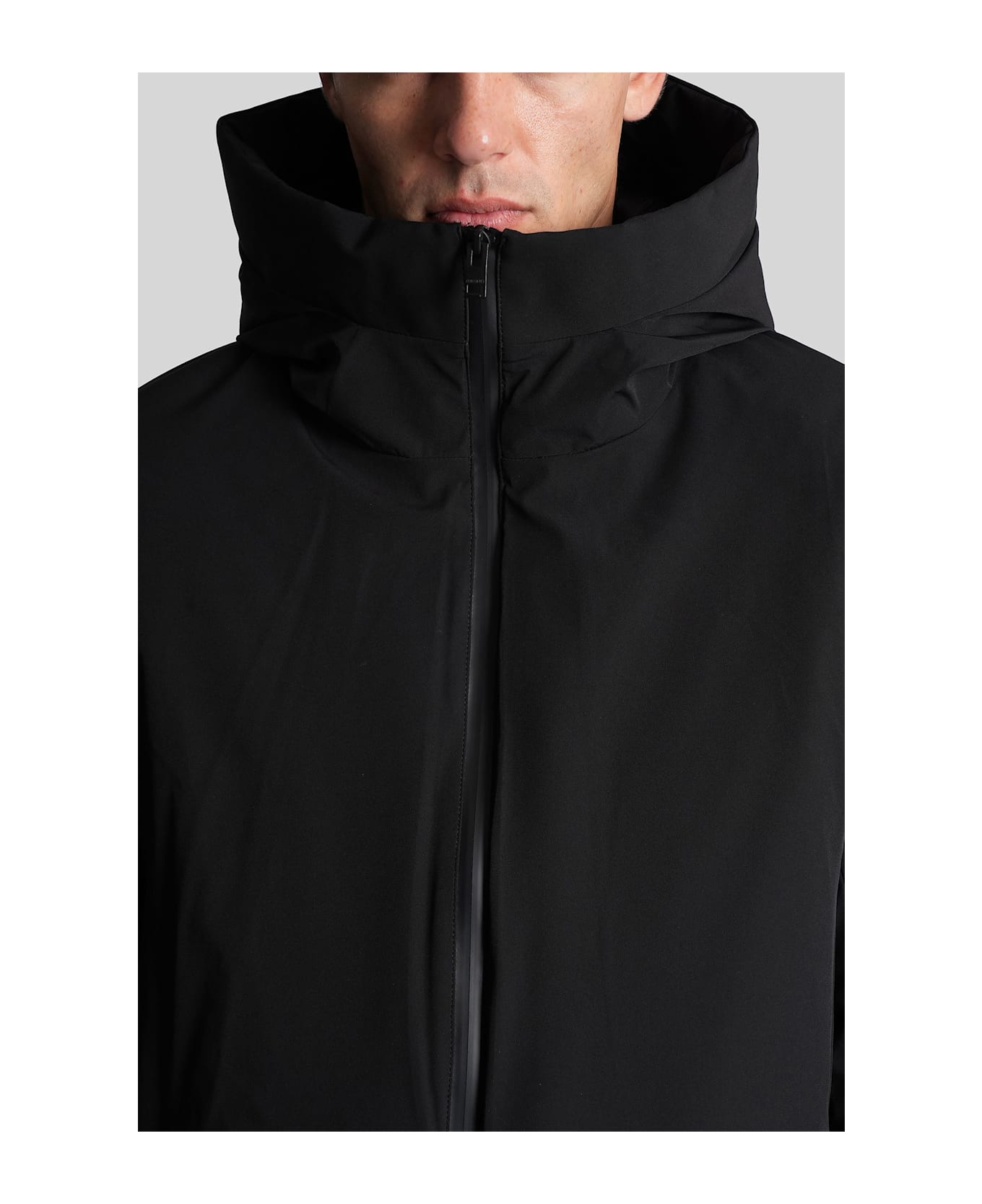 Attachment Puffer In Black Nylon - black