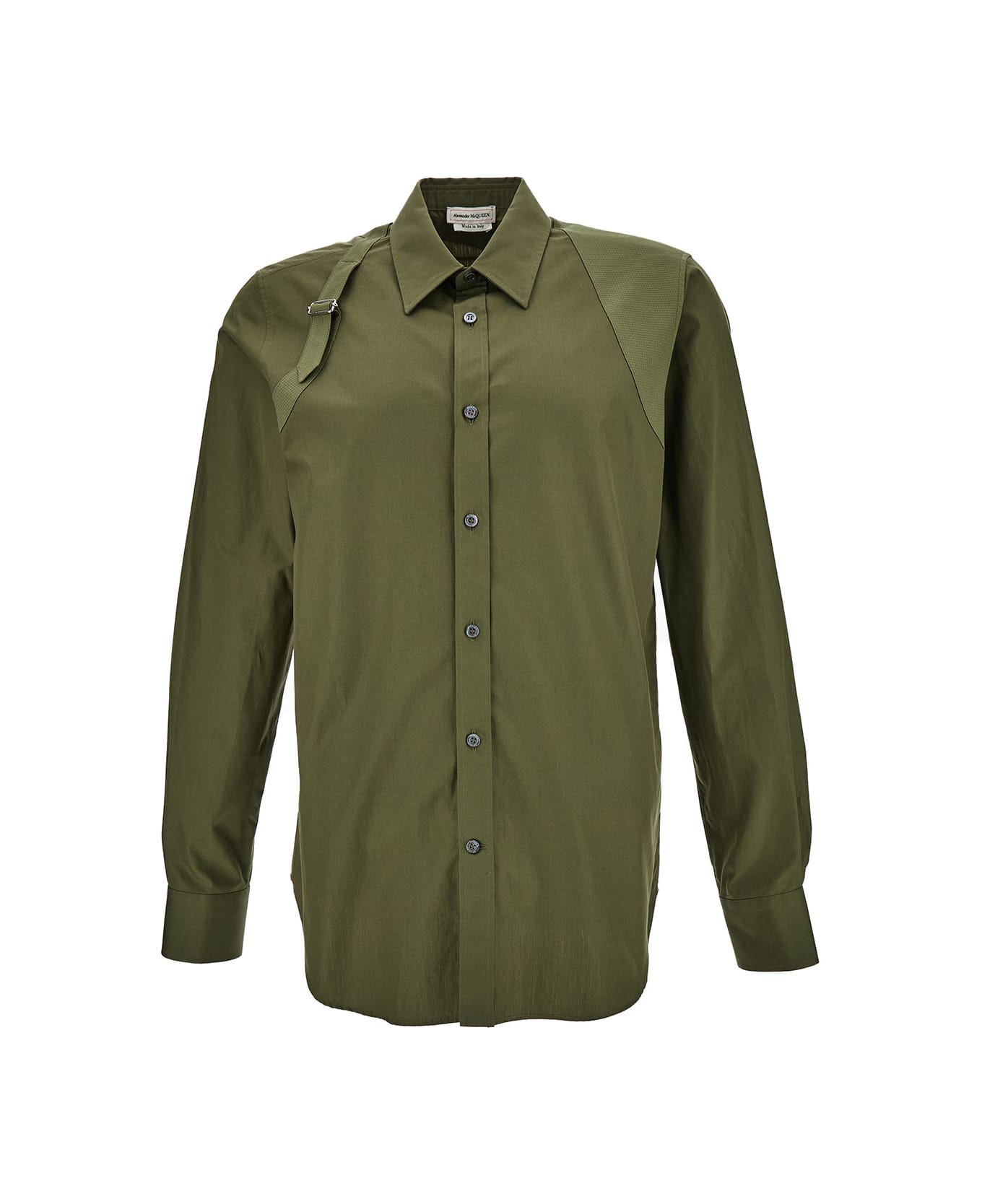 Alexander McQueen Shirt With Harness Detail - Green