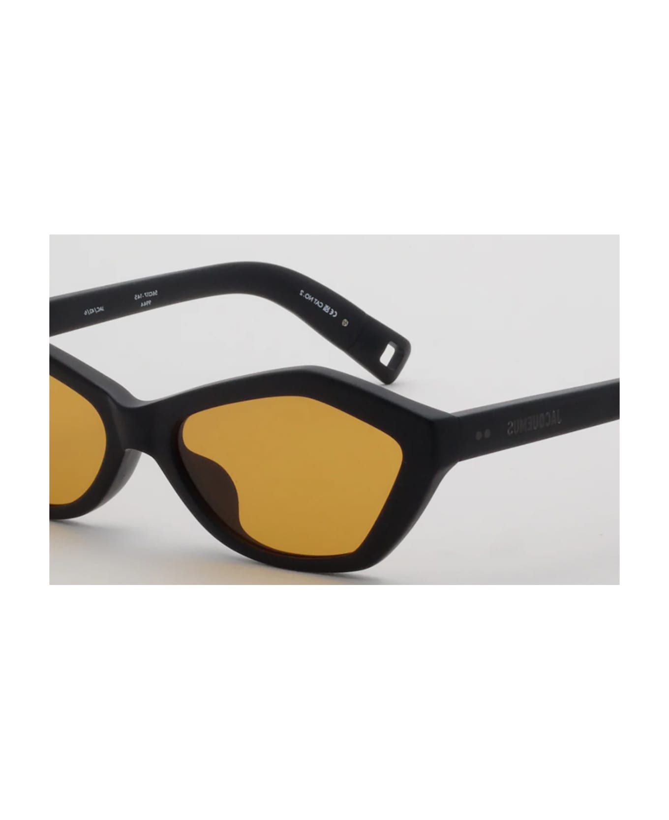 Jacquemus BAMBINO Sunglasses - Matt Black/matt Black