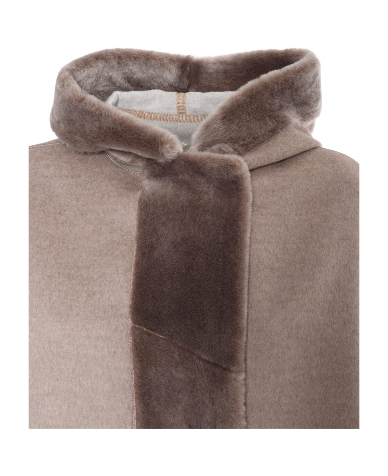 Lorena Antoniazzi Sheepskin Coat - GREY