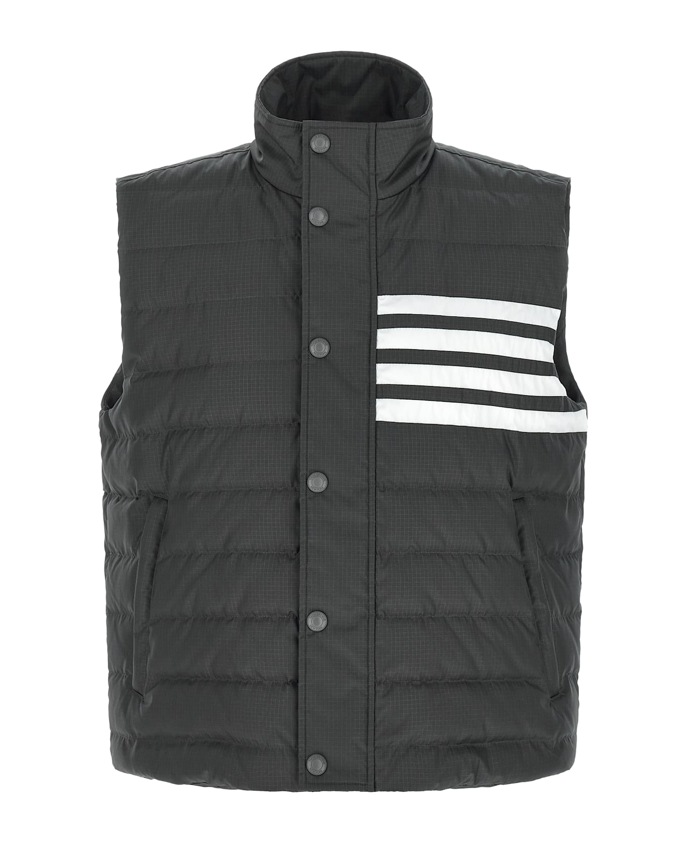 Thom Browne '4 Bar' Vest - Gray