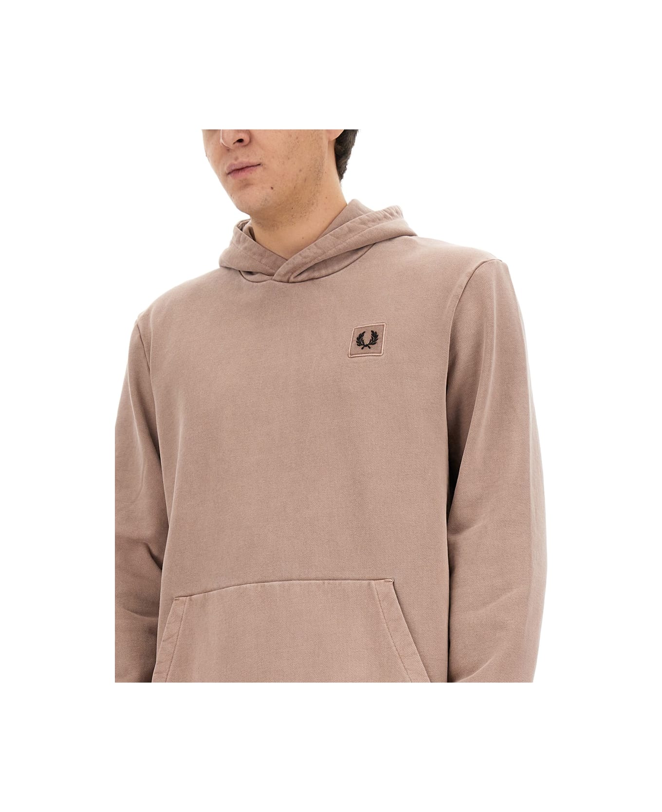 Fred Perry Sweatshirt With Logo - PINK