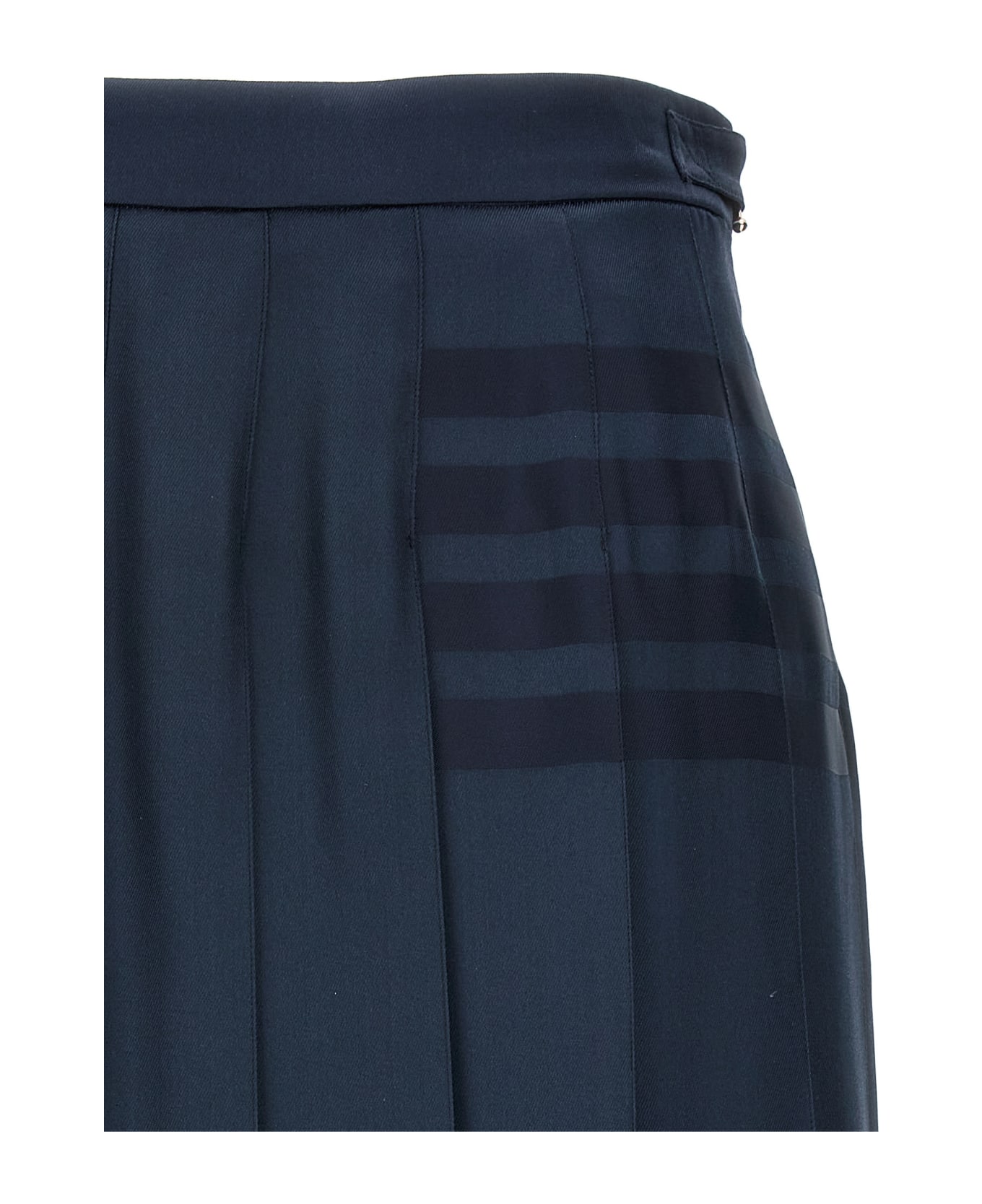 Thom Browne 'below Knee Dropped Back Pleated' Skirt - Blue スカート