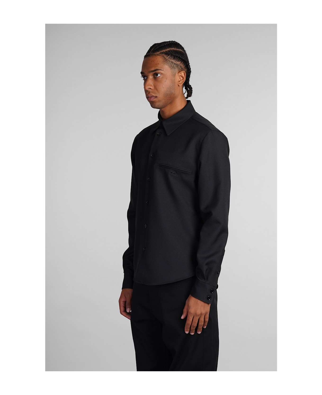 Courrèges Shirt In Black Polyester - black