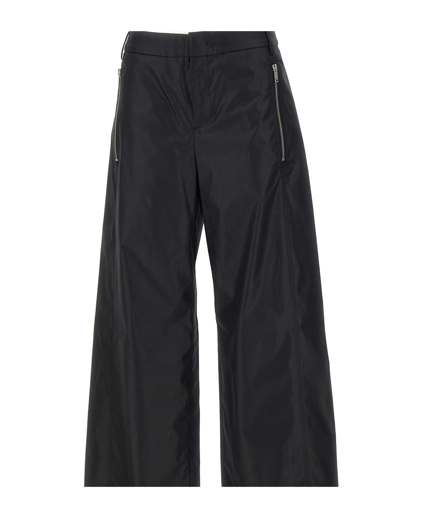 Iceberg Cinched Cotton Adorable trousers - BLACK