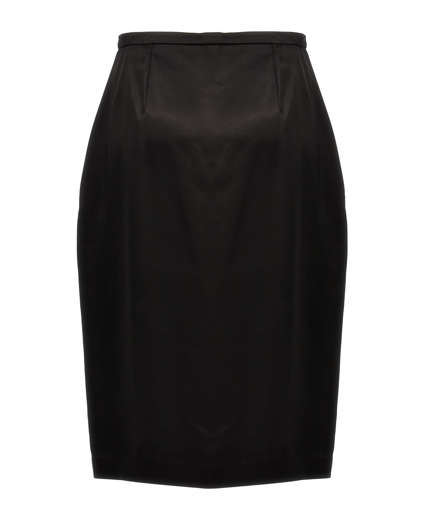 Saint Laurent Satin Skirt - Black  