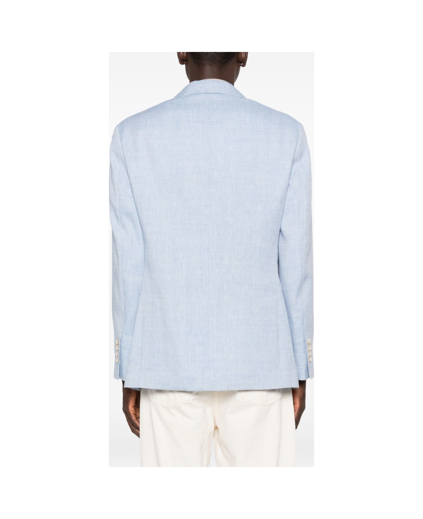 Brunello Cucinelli Single-breasted Blazer Jacket - Clear Blue