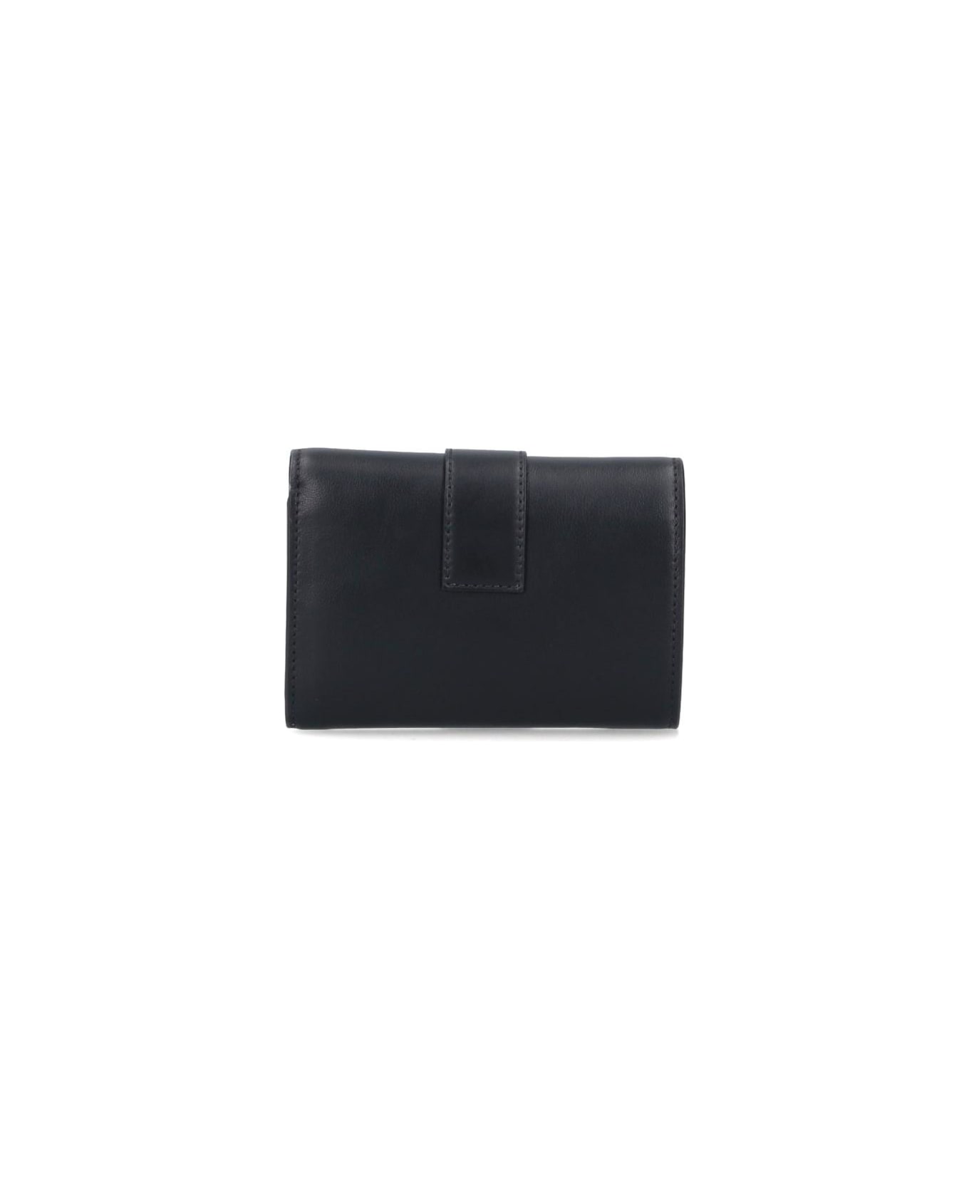 Ferragamo Compact Wallet "hug" - Black  