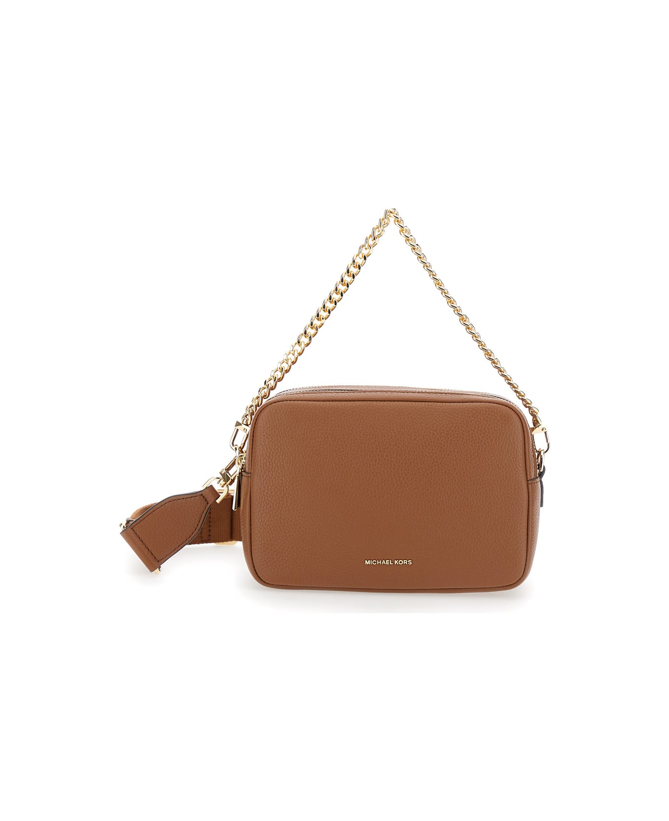 Michael Kors Bryant Brown Shoulder Bag - Beige