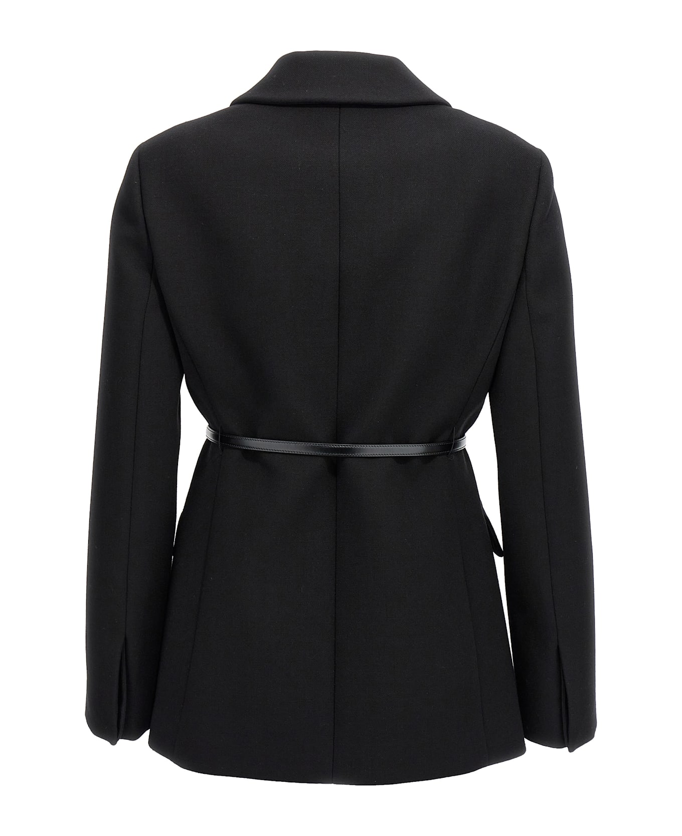 Gucci Wool Crêpe Coat - Black