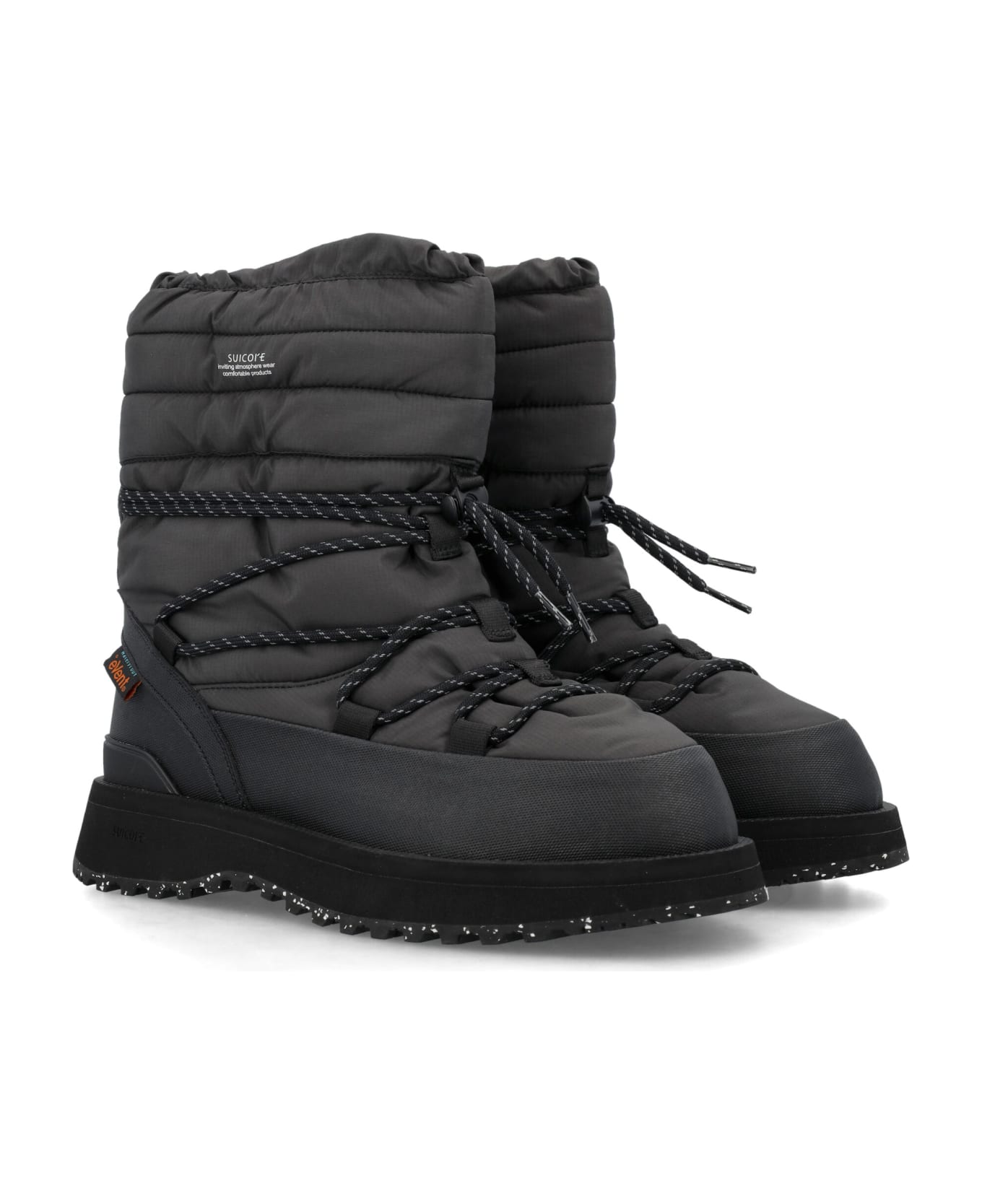 SUICOKE Bower-evab Hi-lace Boots - BLACK
