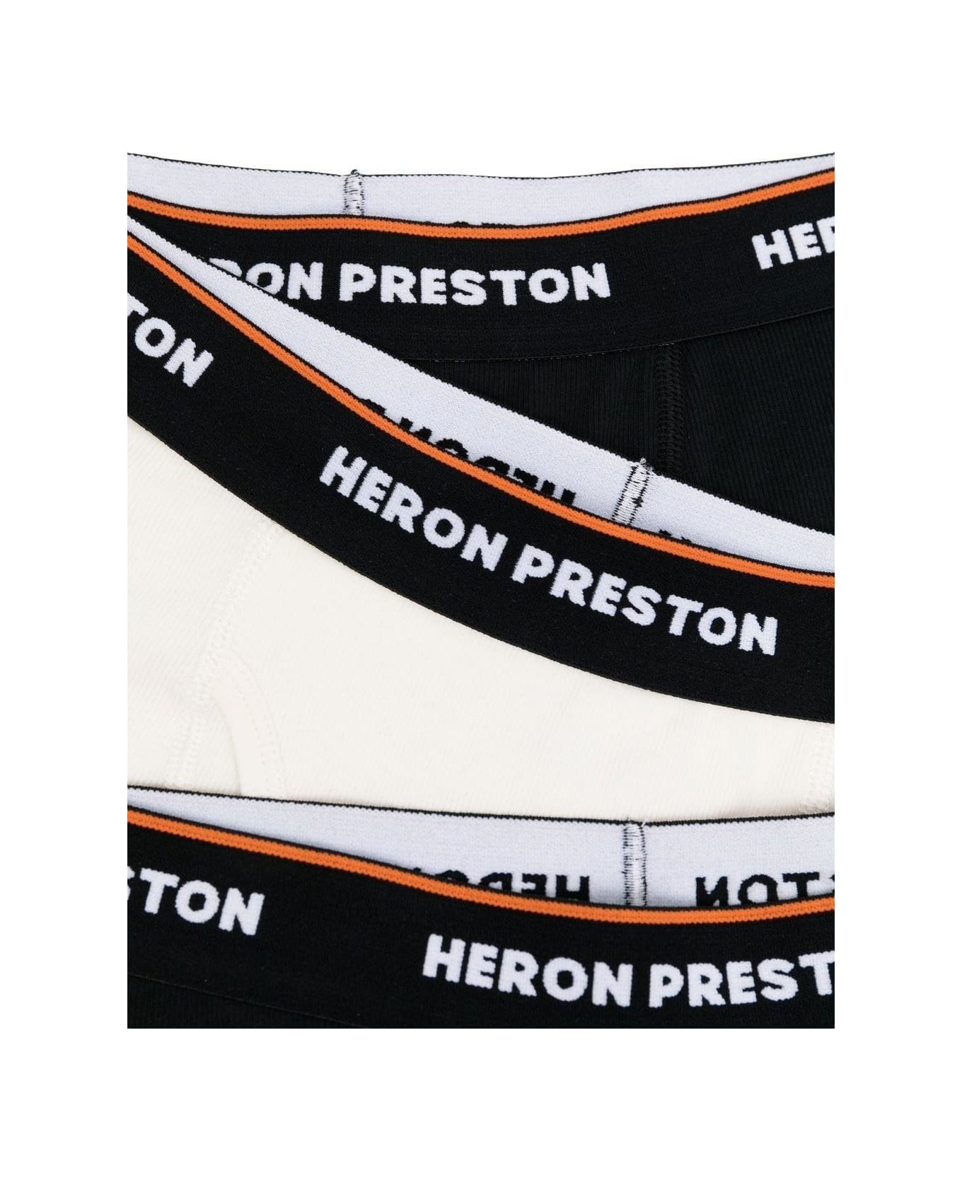HERON PRESTON Cotton Three-piece Boxer Set - BLACK
