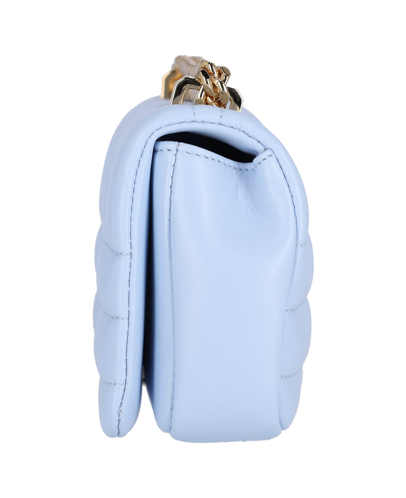Burberry Light Blue Leather Mini Lola Shoulder Bag - Light blue