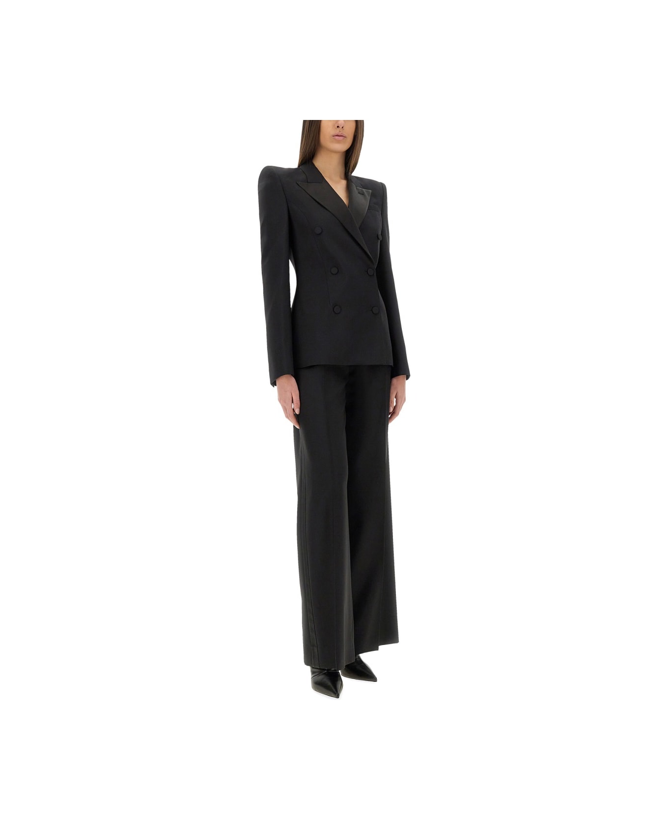 Alexander McQueen Pants With Side Stripes - BLACK