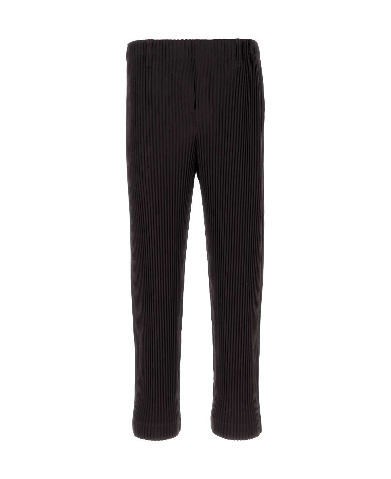 Homme Plissé Issey Miyake Aubergine Polyester Pant - PLUMVIOLET