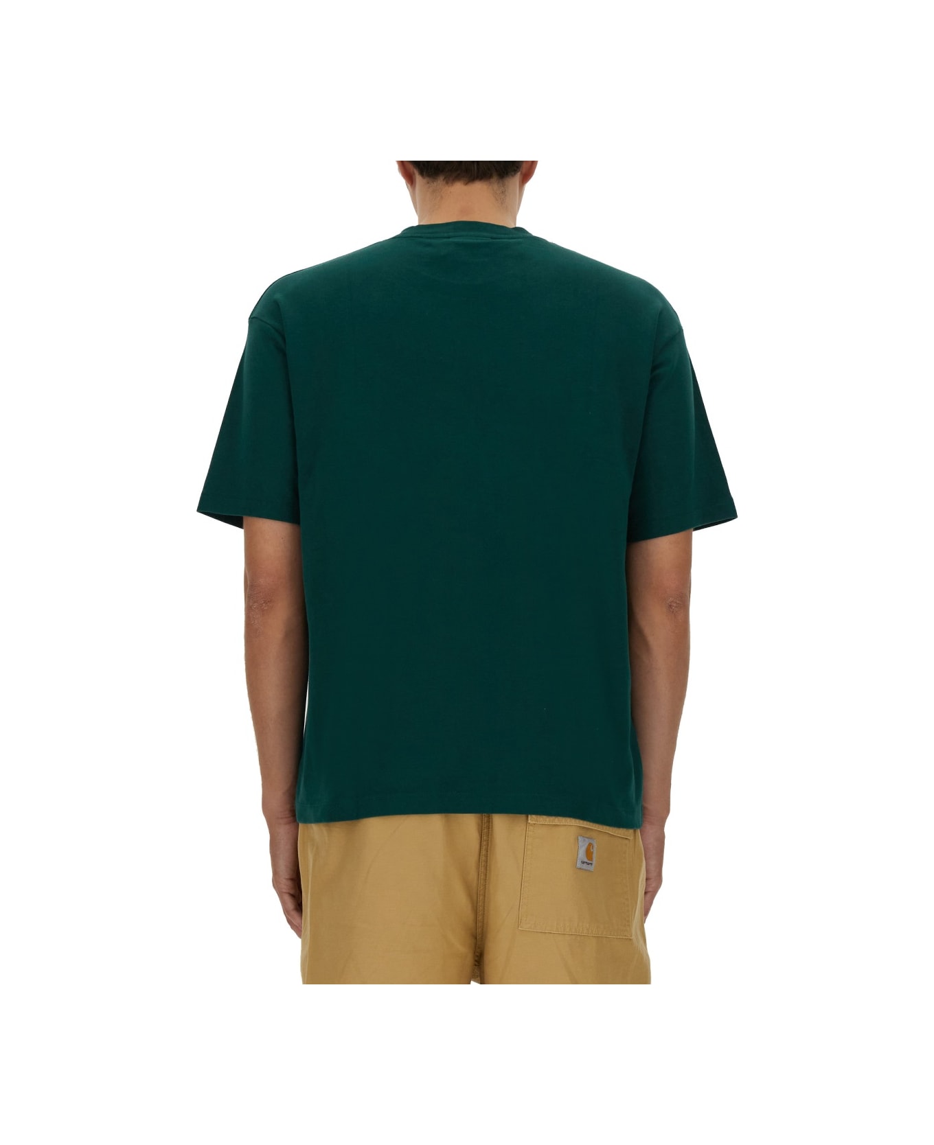 Drôle de Monsieur "slogan" T-shirt - GREEN