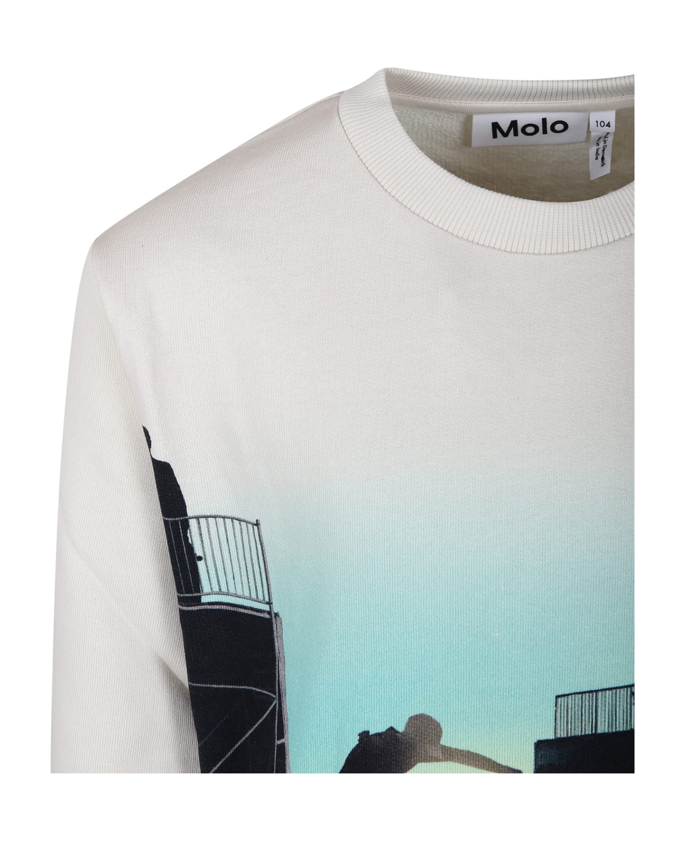 Molo Ivory Sweatshirt For Boy - Ivory