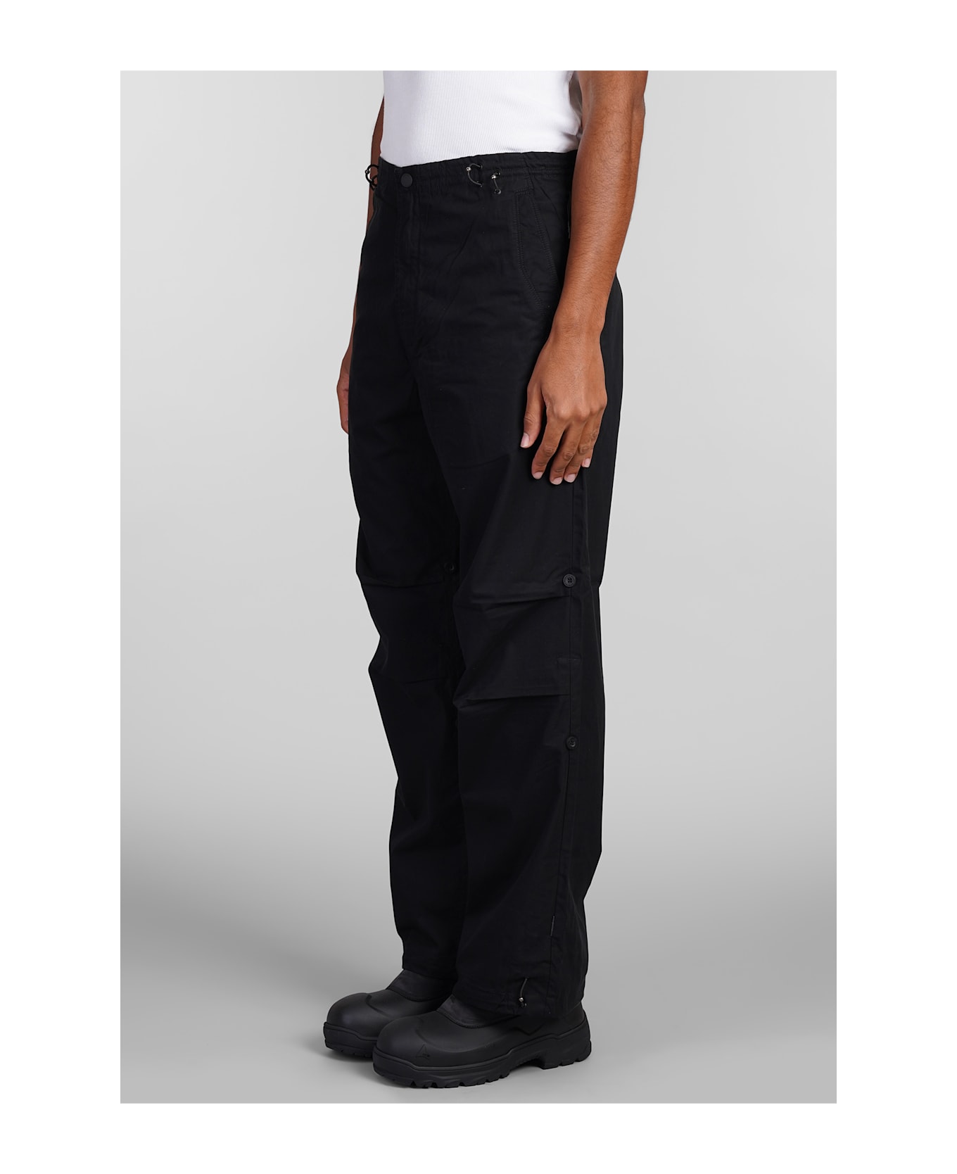 Maharishi Pants In Black Cotton - black