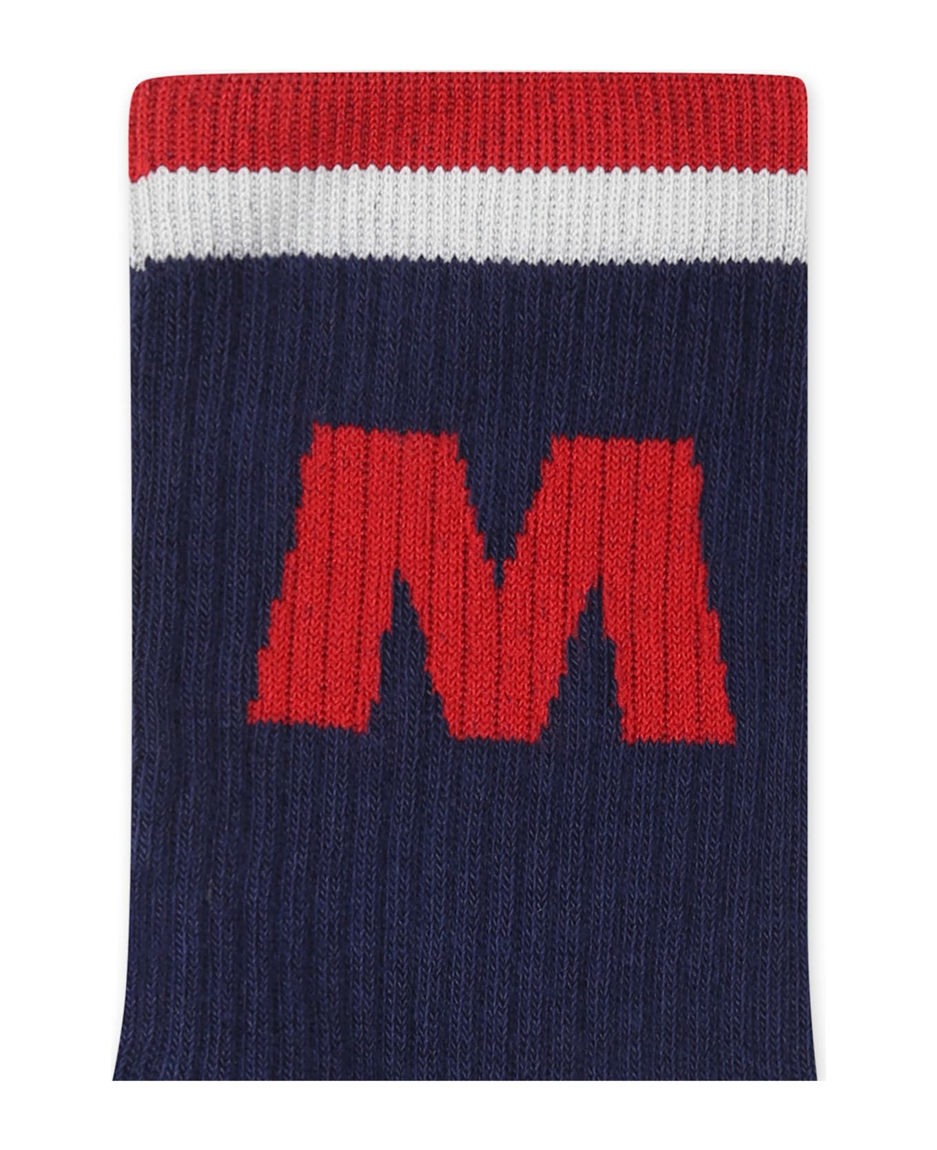 Marni Blue Socks For Kids With Logo - Blue