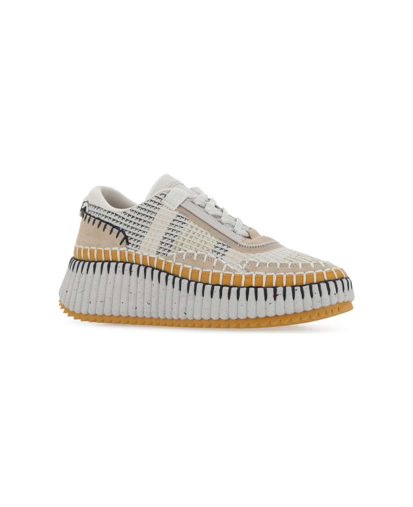 Chloé Multicolor Fabric Nama Sneakers - 268